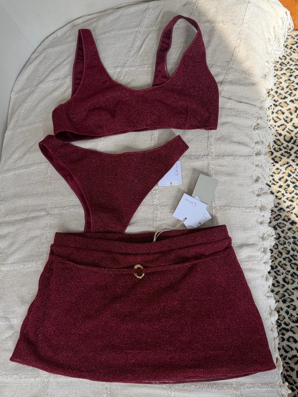 Oseree Lumiere Bikini Set and Skirt